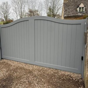 Electric aluminium sliding gate