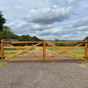 5 Bar Electric Hardwood gates