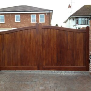 Iroko Sliding gate Newbury