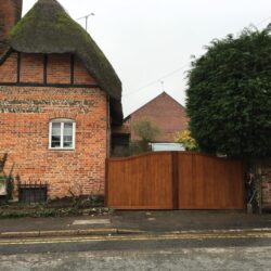 Hungerford Electric Iroko Gates